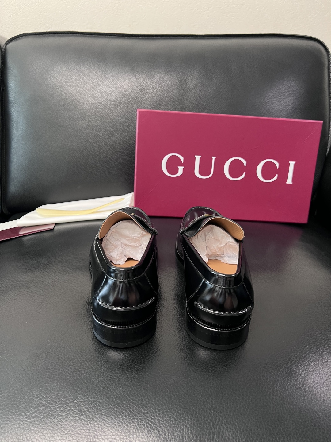 Gucci 高品质  顶级工艺品  古奇  皮高帮专柜新款原厂配置，意大利进口牛皮面料，进口牛皮内里垫，