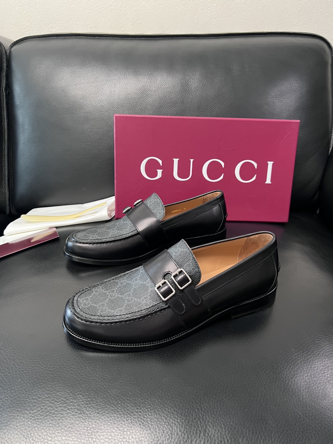 Gucci 高品质  顶级工艺品  古奇  皮高帮专柜新款原厂配置，意大利进口牛皮面料，进口牛皮内里垫，