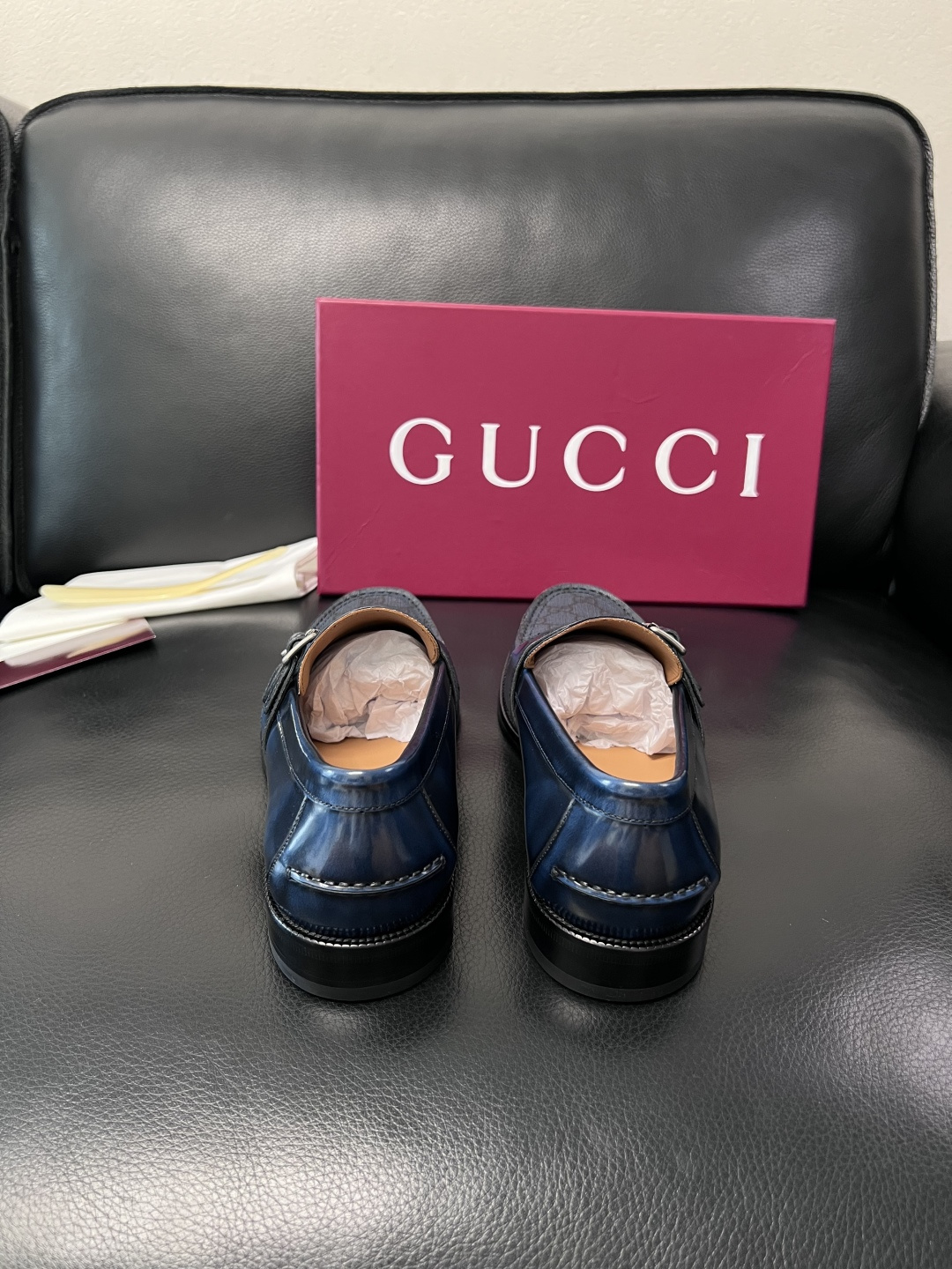 Gucci 高品质  顶级工艺品  古奇  皮高帮专柜新款原厂配置，意大利进口牛皮面料，进口牛皮内里垫，