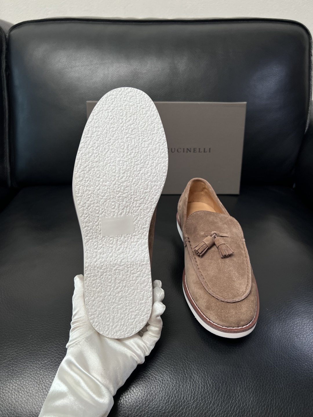 Brunello Cucinelli  高品质 顶级工艺品  BC  专柜同步原厂配置，意大利进口牛皮面
