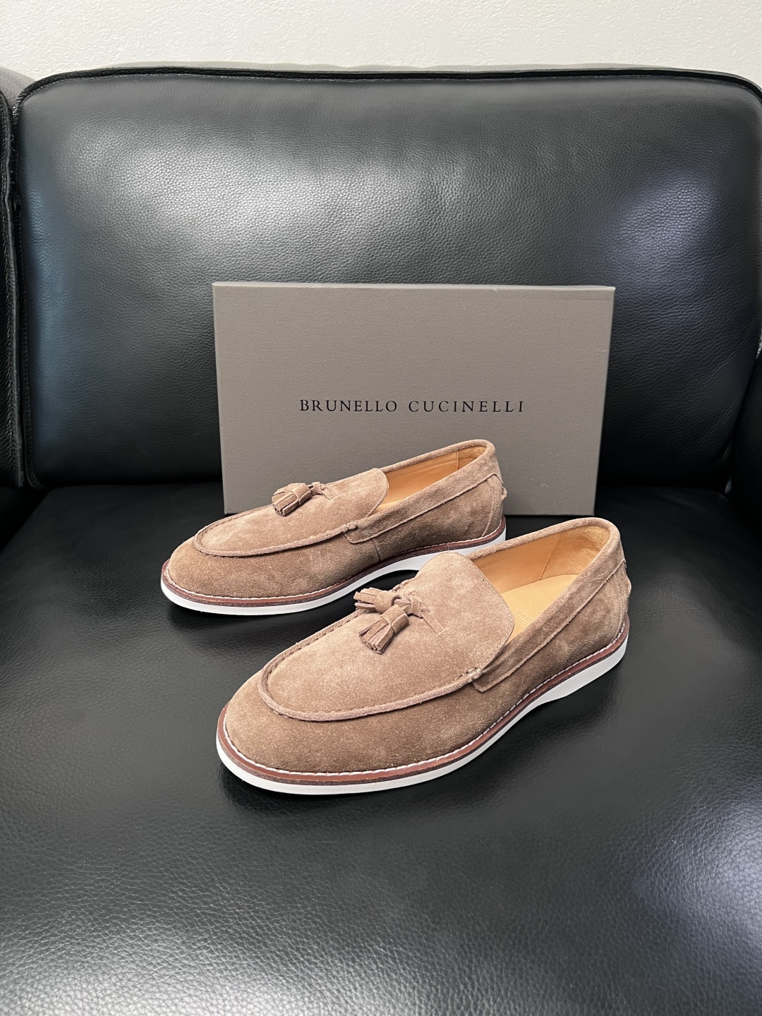 Brunello Cucinelli  高品质 顶级工艺品  BC  专柜同步原厂配置，意大利进口牛皮面