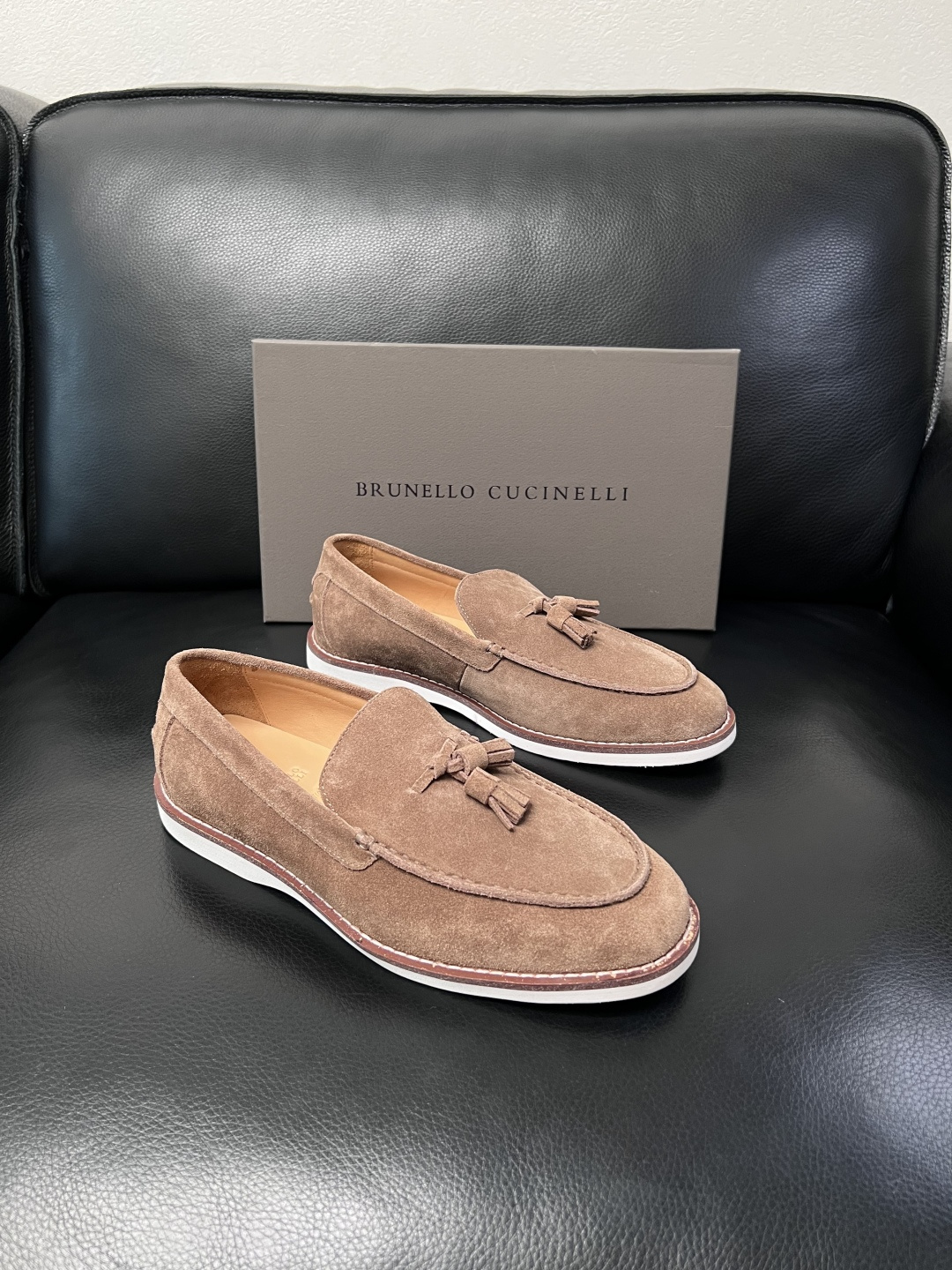 Brunello Cucinelli  高品质 顶级工艺品  BC  专柜同步原厂配置，意大利进口牛皮面