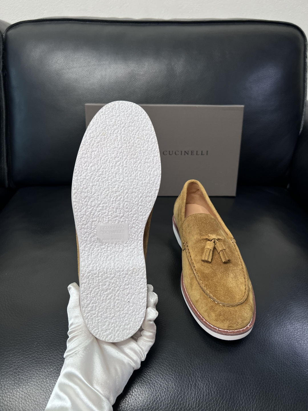 Brunello Cucinelli  高品质 顶级工艺品  BC  专柜同步原厂配置，意大利进口牛皮面