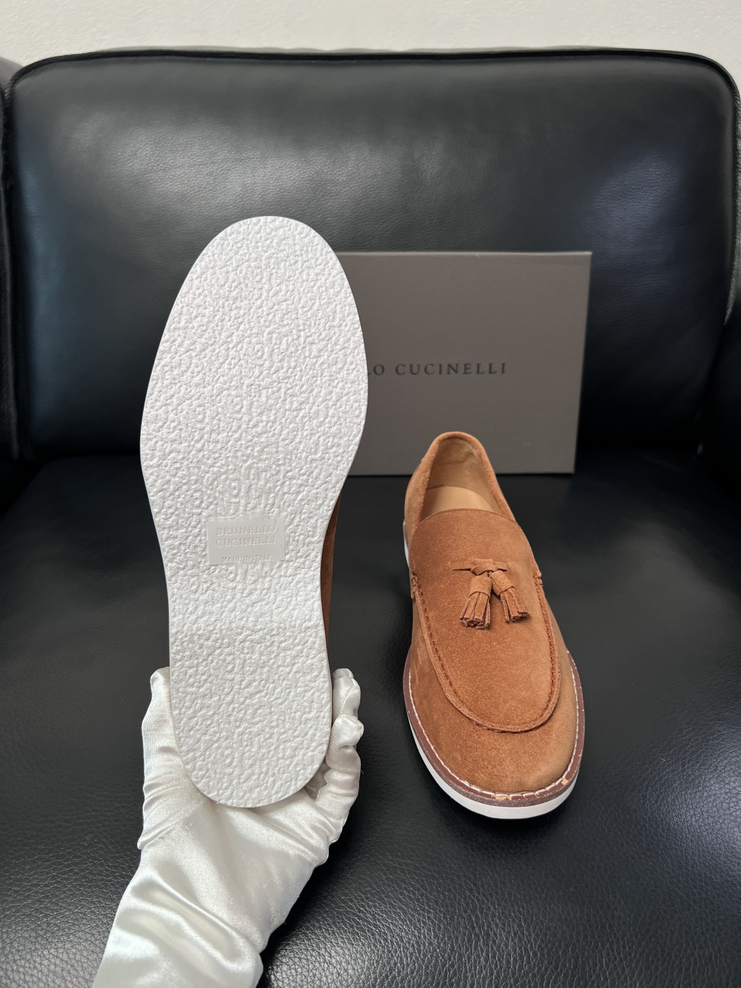 Brunello Cucinelli  高品质 顶级工艺品  BC  专柜同步原厂配置，意大利进口牛皮面