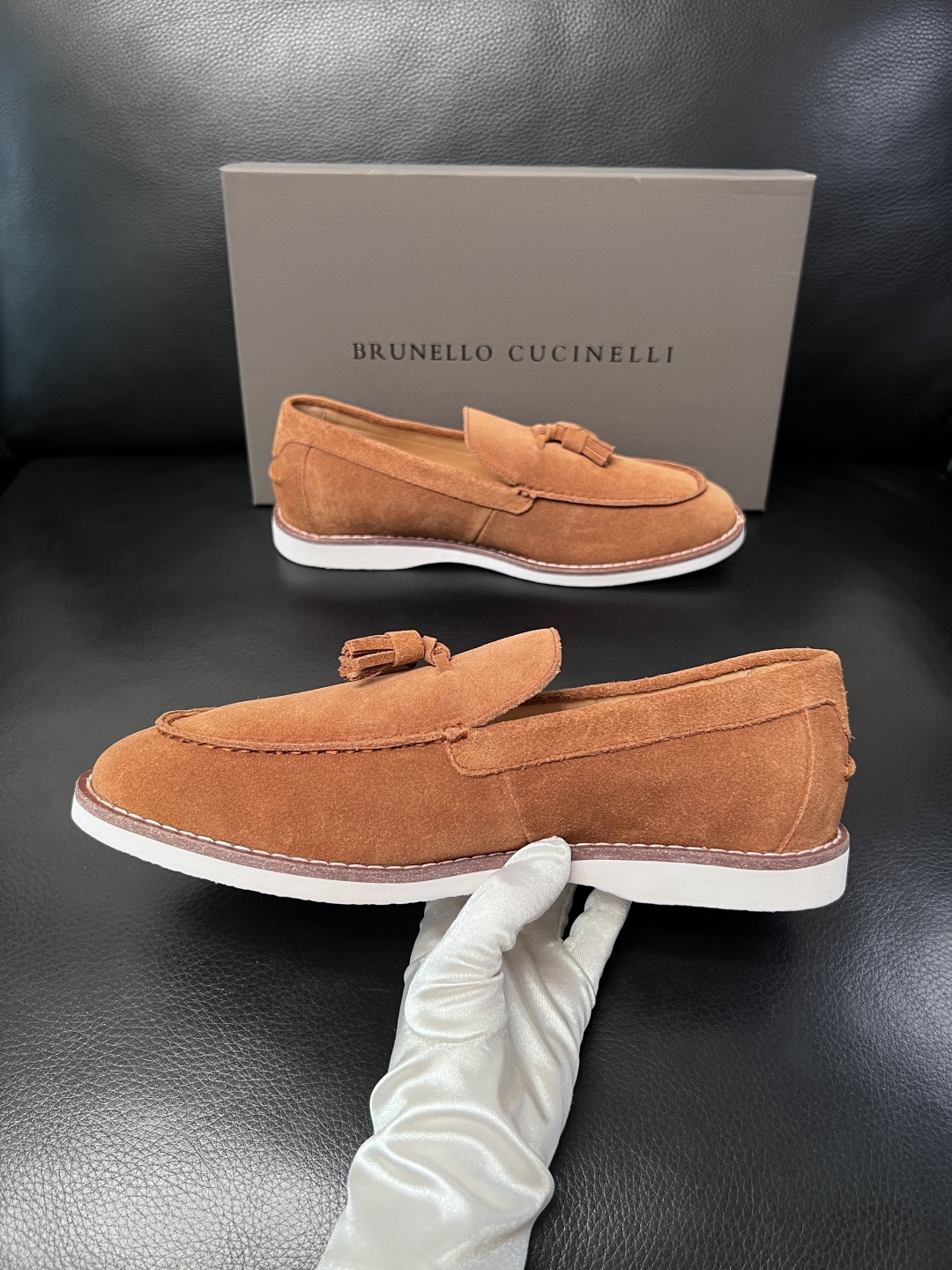 Brunello Cucinelli  高品质 顶级工艺品  BC  专柜同步原厂配置，意大利进口牛皮面