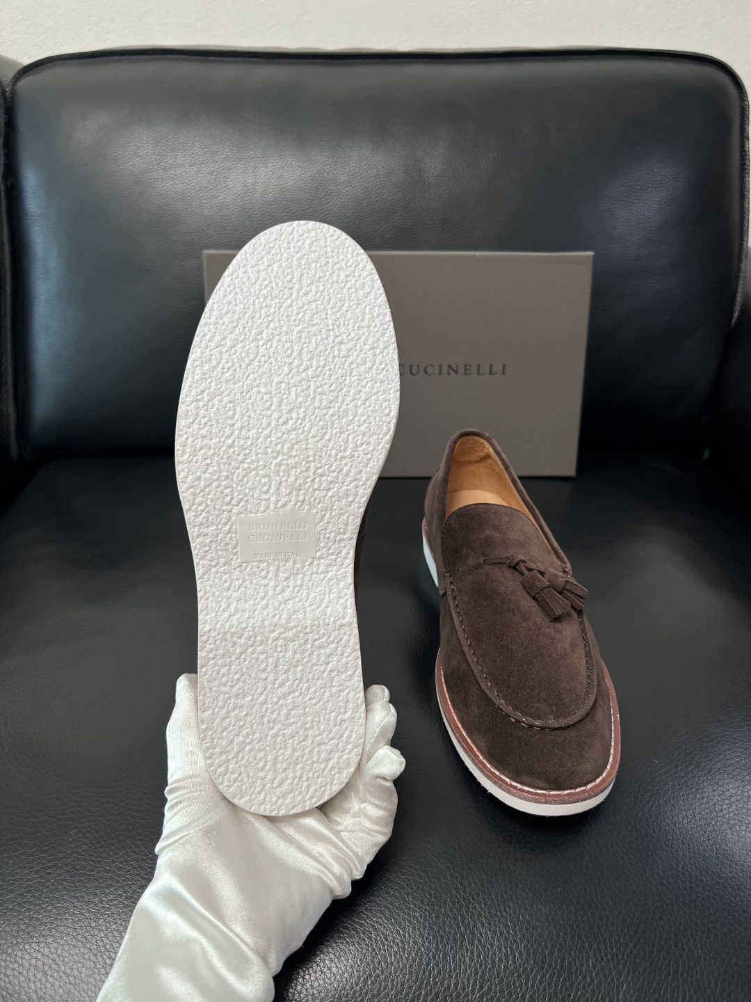 Brunello Cucinelli  高品质 顶级工艺品  BC  专柜同步原厂配置，意大利进口牛皮面
