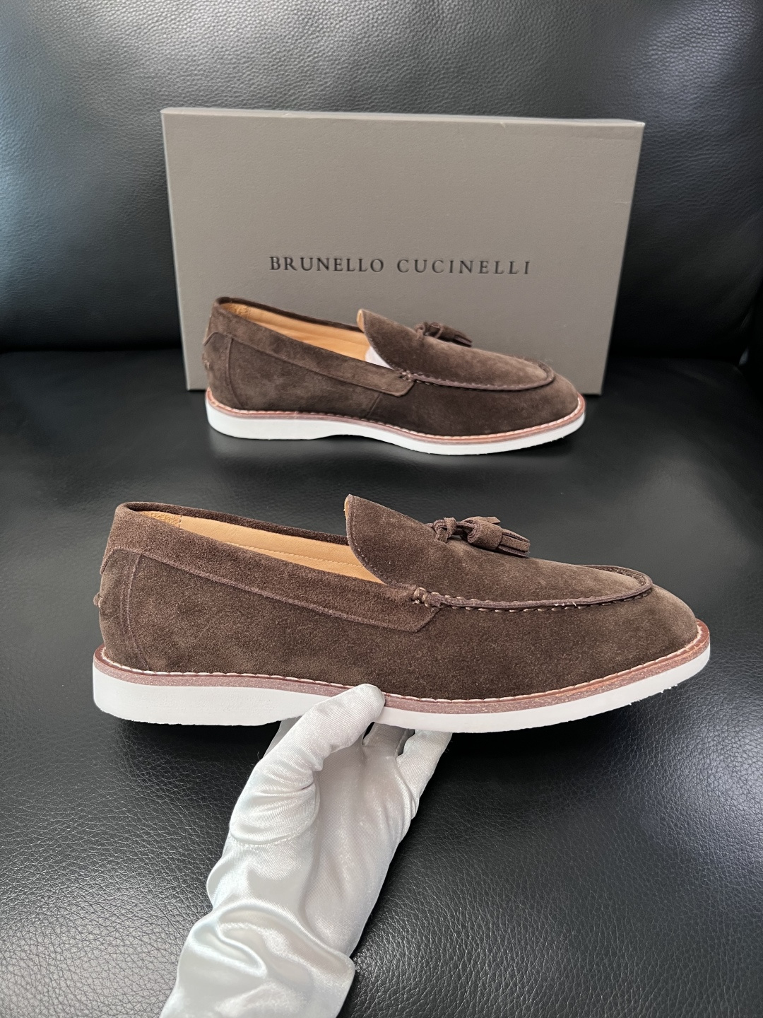 Brunello Cucinelli  高品质 顶级工艺品  BC  专柜同步原厂配置，意大利进口牛皮面