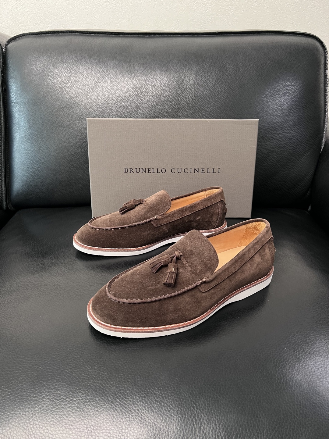 Brunello Cucinelli  高品质 顶级工艺品  BC  专柜同步原厂配置，意大利进口牛皮面