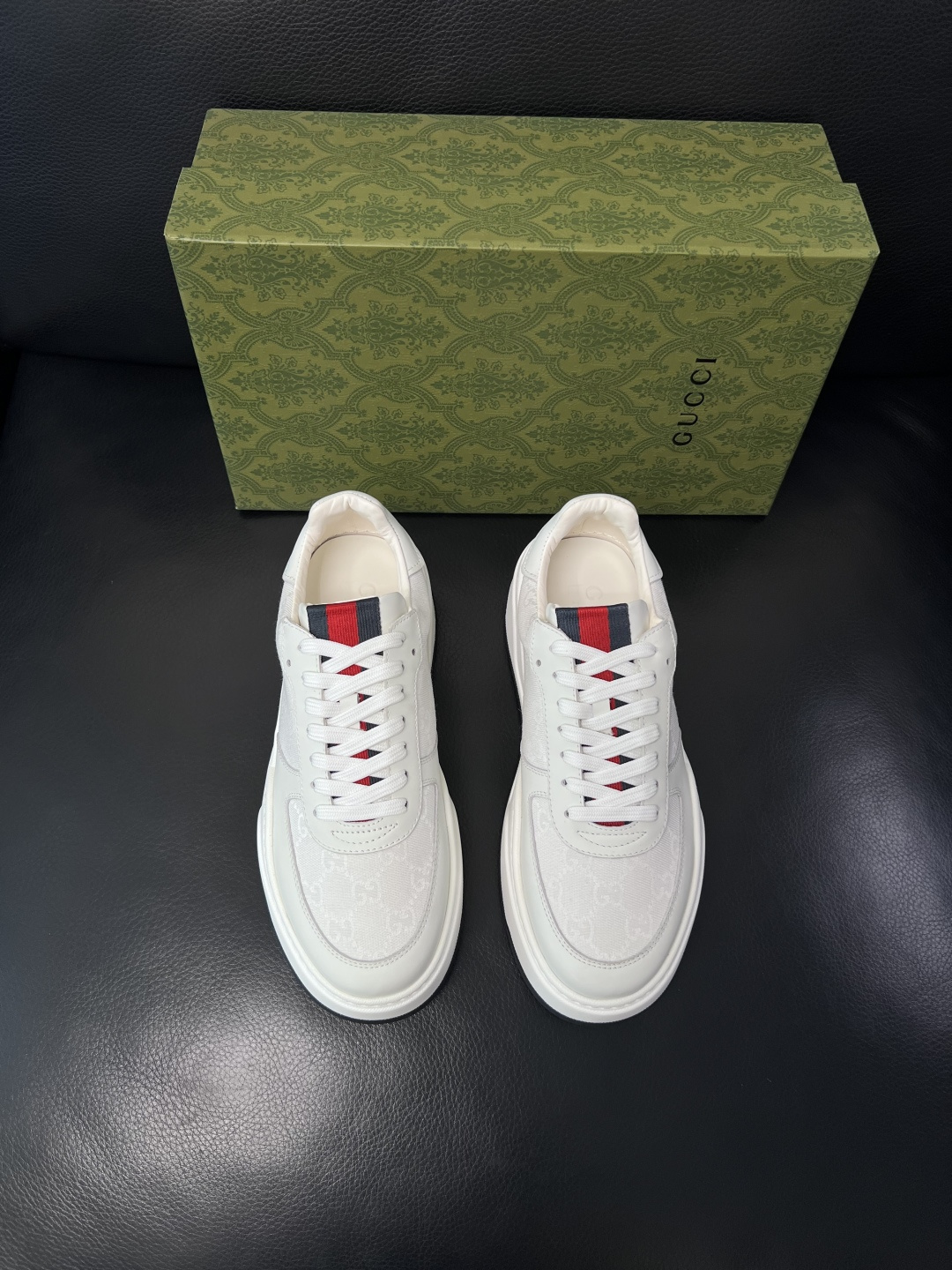 Gucci  高品质  顶级工艺品  古奇专柜新款，原厂配置意大利进口牛皮搭配印花布面料，进口牛皮内里垫