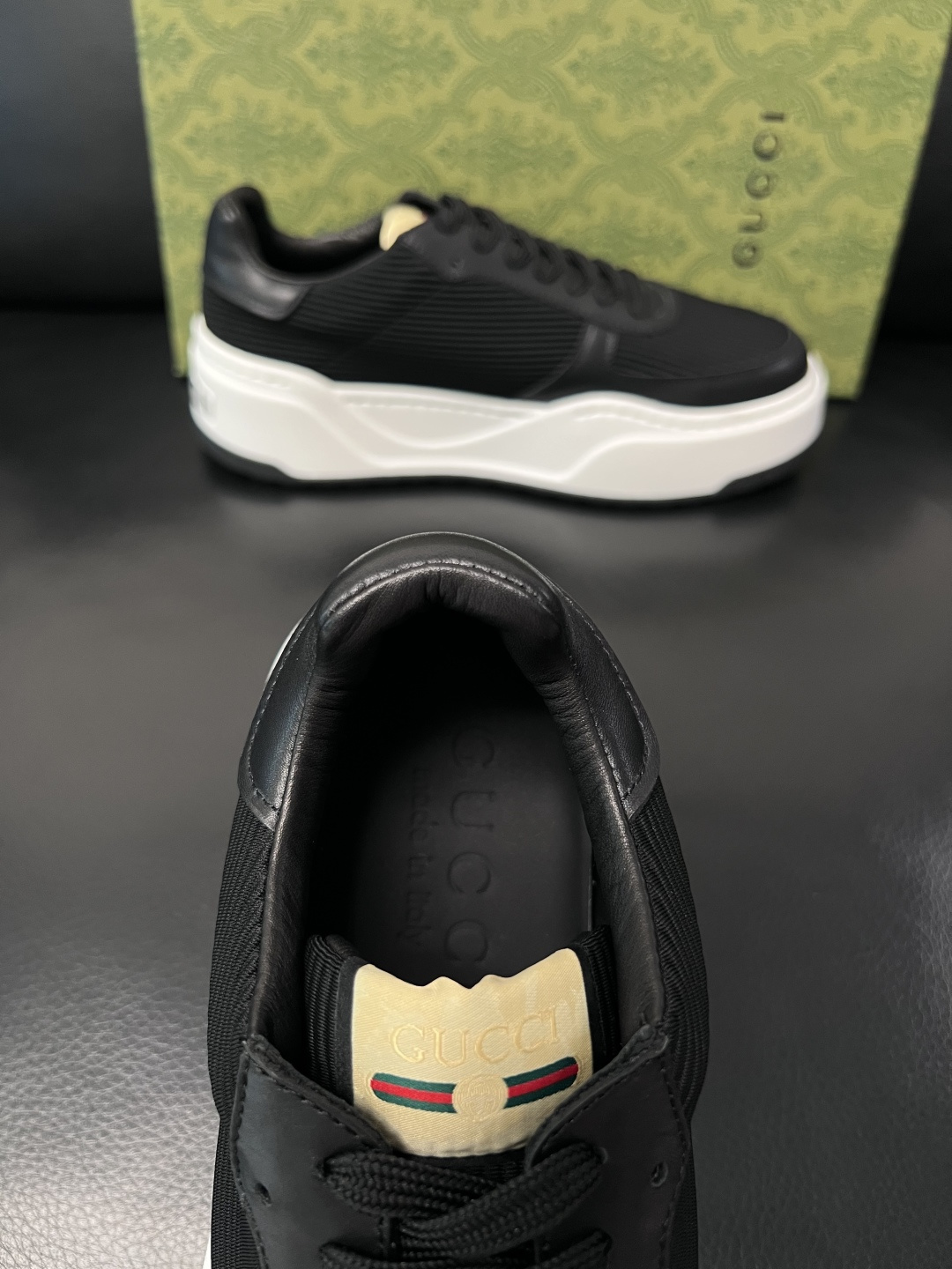 Gucci  高品质  顶级工艺品  古奇专柜新款，原厂配置意大利进口牛皮搭配印花布面料，进口牛皮内里垫