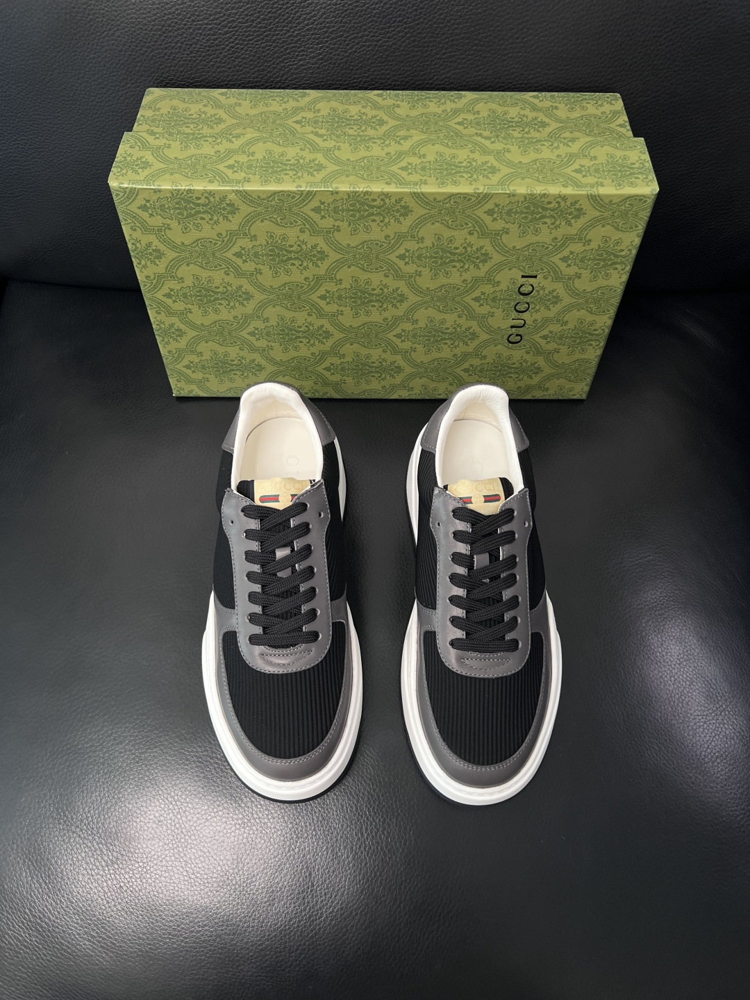Gucci  高品质  顶级工艺品  古奇专柜新款，原厂配置意大利进口牛皮搭配印花布面料，进口牛皮内里垫