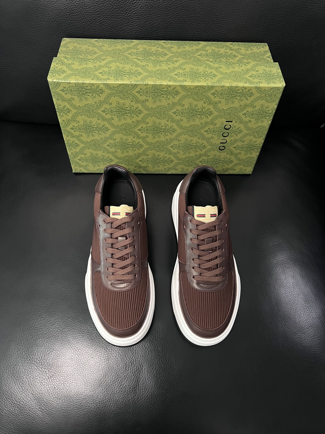 Gucci  高品质  顶级工艺品  古奇专柜新款，原厂配置意大利进口牛皮搭配印花布面料，进口牛皮内里垫