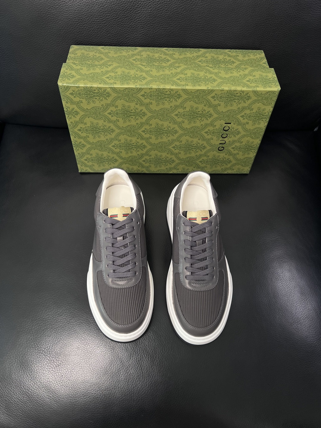 Gucci  高品质  顶级工艺品  古奇专柜新款，原厂配置意大利进口牛皮搭配印花布面料，进口牛皮内里垫