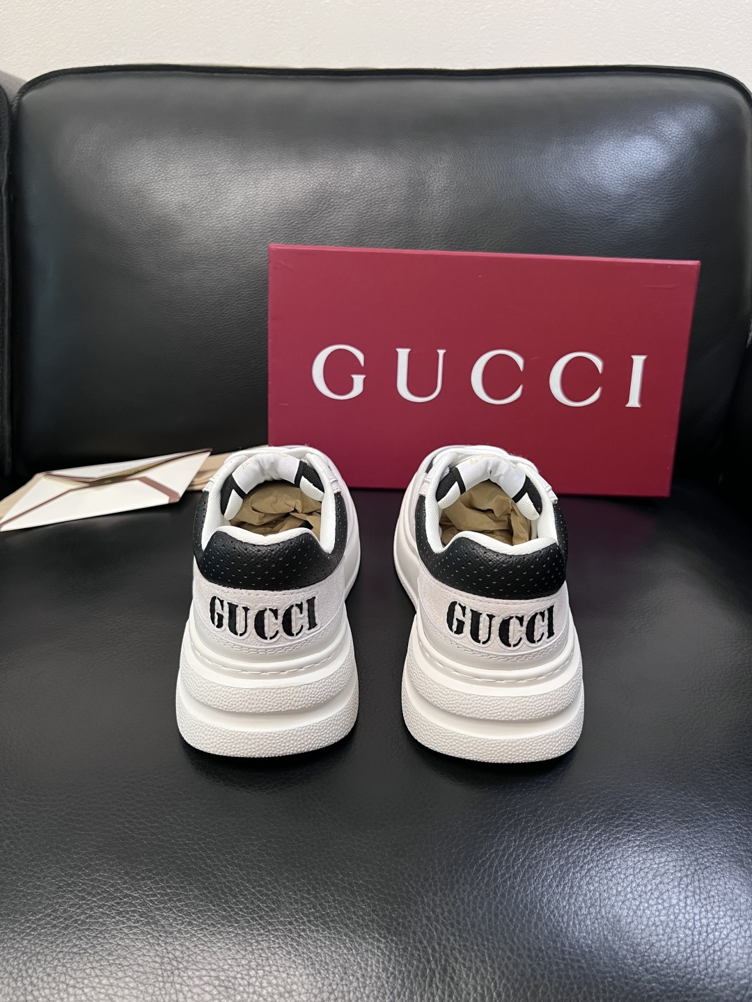 Gucci  高品质  顶级工艺品  古奇  专柜新款原厂配置，意大利进口牛皮搭配印花布面料，进口牛皮内