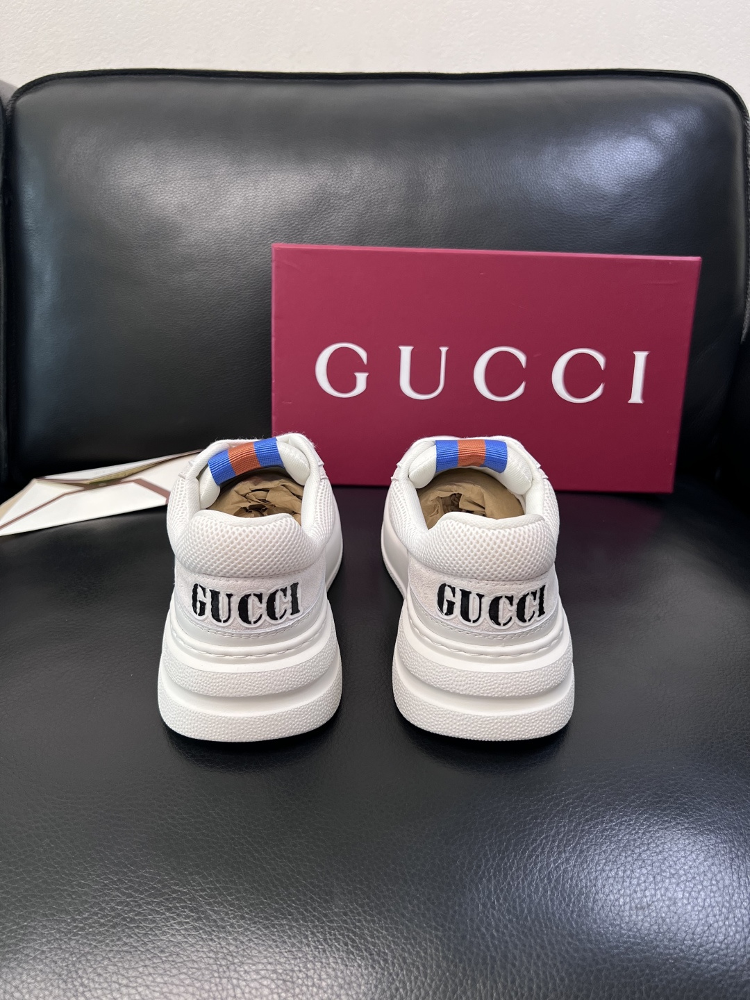 Gucci  高品质  顶级工艺品  古奇  专柜新款原厂配置，意大利进口牛皮搭配印花布面料，进口牛皮内