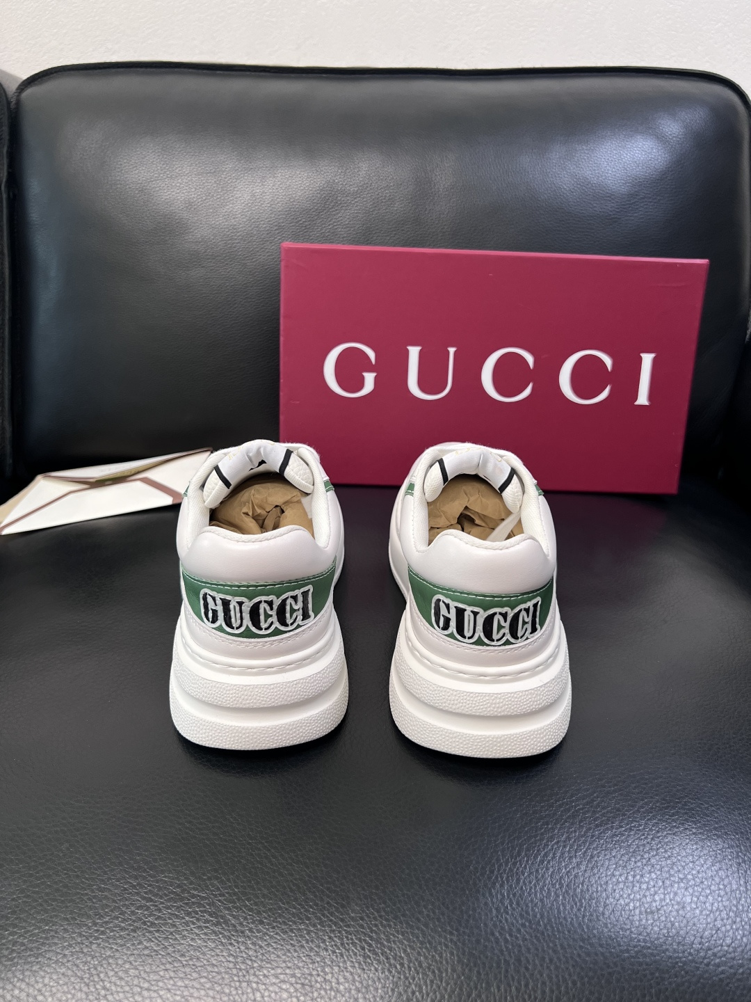 Gucci  高品质  顶级工艺品  古奇  专柜新款原厂配置，意大利进口牛皮搭配印花布面料，进口牛皮内