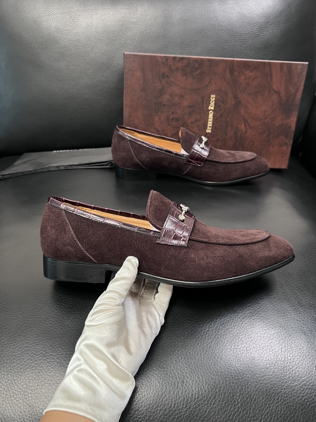 StefanoRicci  高品质  顶级代购   史蒂芬 劳尼治 皮鞋专柜新品同步，鞋面意大利进口牛皮
