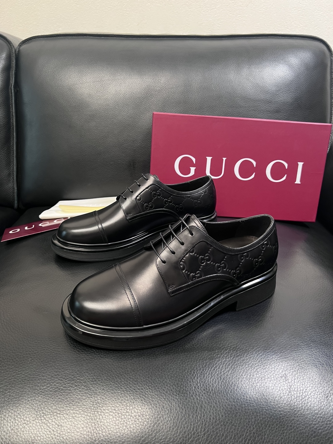 Gucci 高品质  顶级工艺品  古奇  皮鞋专柜新款原厂配置，意大利进口牛皮面料，进口牛皮内里垫，透