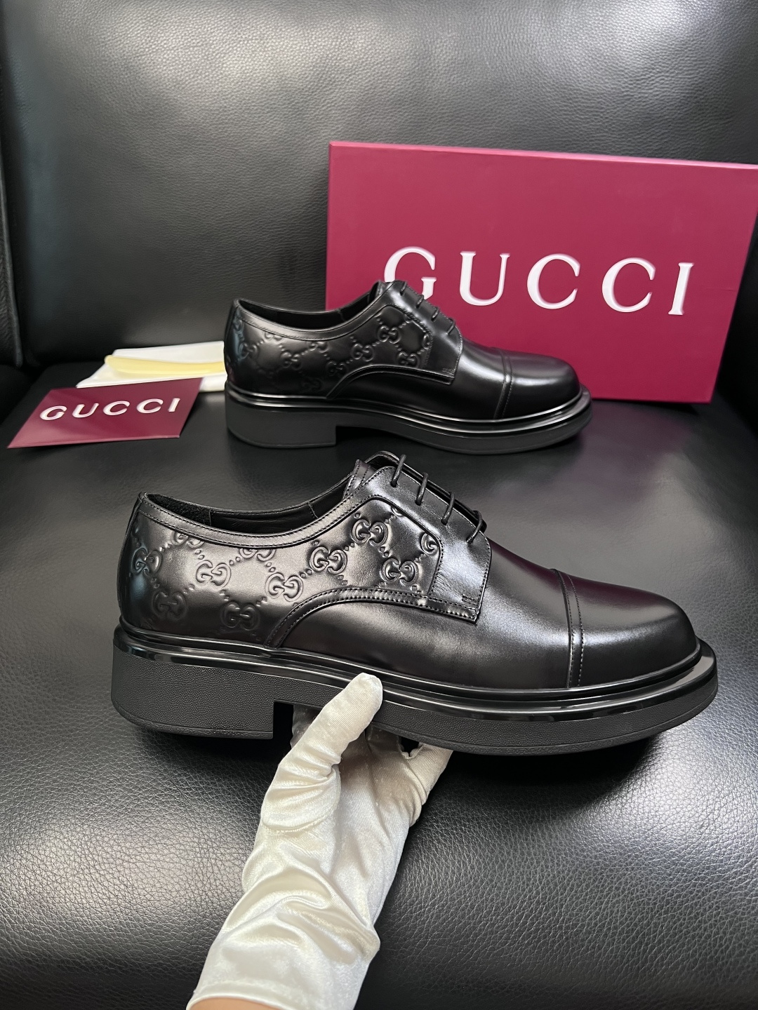 Gucci 高品质  顶级工艺品  古奇  皮鞋专柜新款原厂配置，意大利进口牛皮面料，进口牛皮内里垫，透