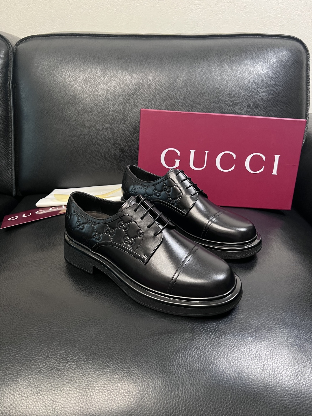 Gucci 高品质  顶级工艺品  古奇  皮鞋专柜新款原厂配置，意大利进口牛皮面料，进口牛皮内里垫，透