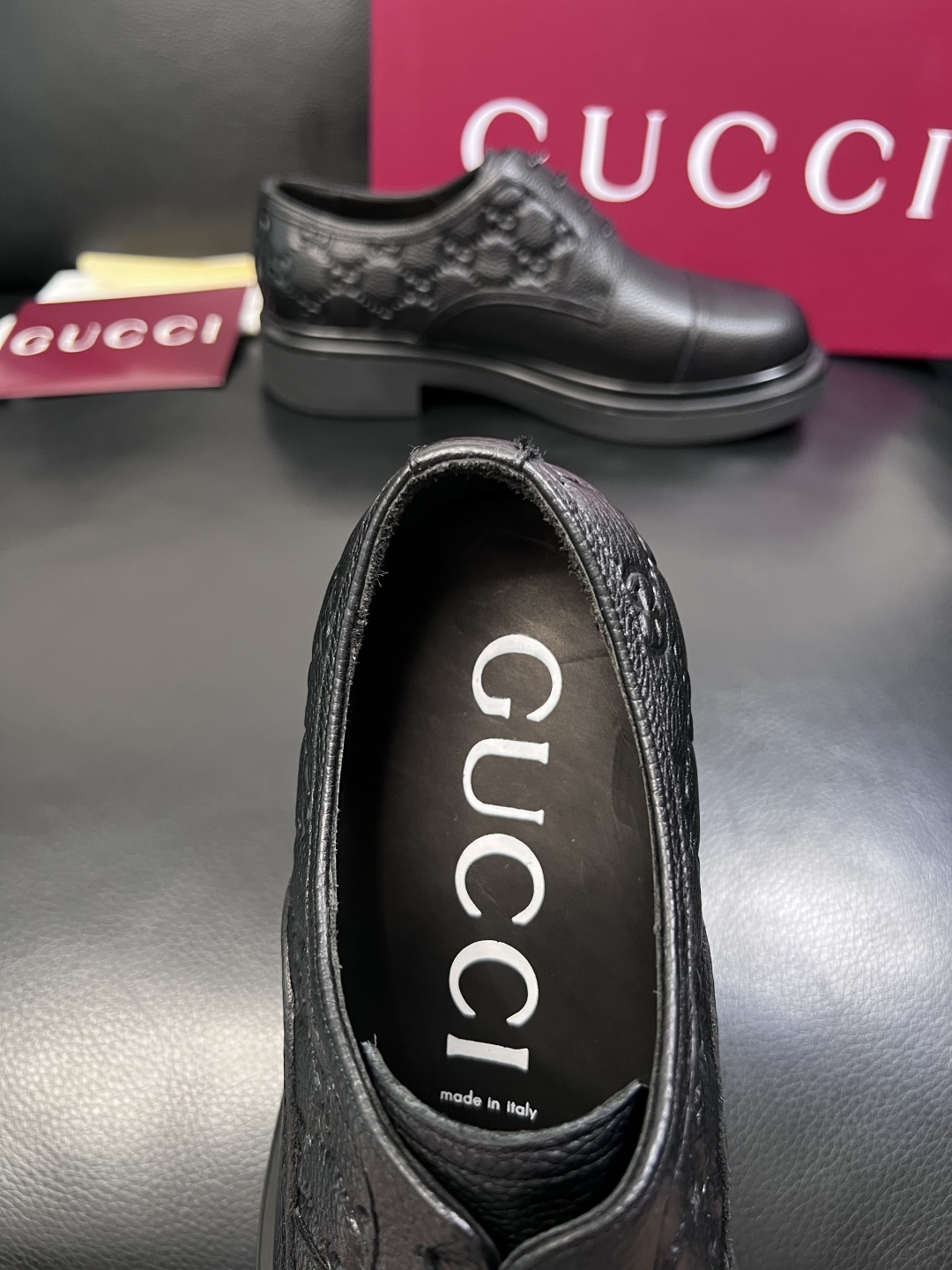 Gucci 高品质  顶级工艺品  古奇  皮鞋专柜新款原厂配置，意大利进口牛皮面料，进口牛皮内里垫，透