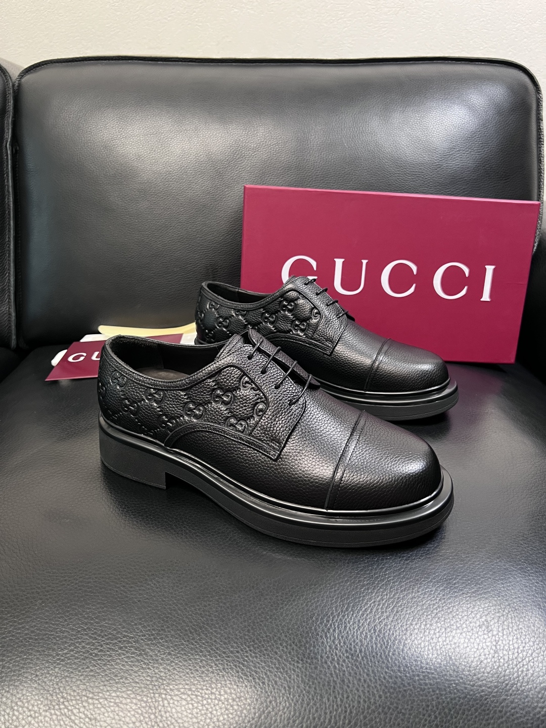 Gucci 高品质  顶级工艺品  古奇  皮鞋专柜新款原厂配置，意大利进口牛皮面料，进口牛皮内里垫，透