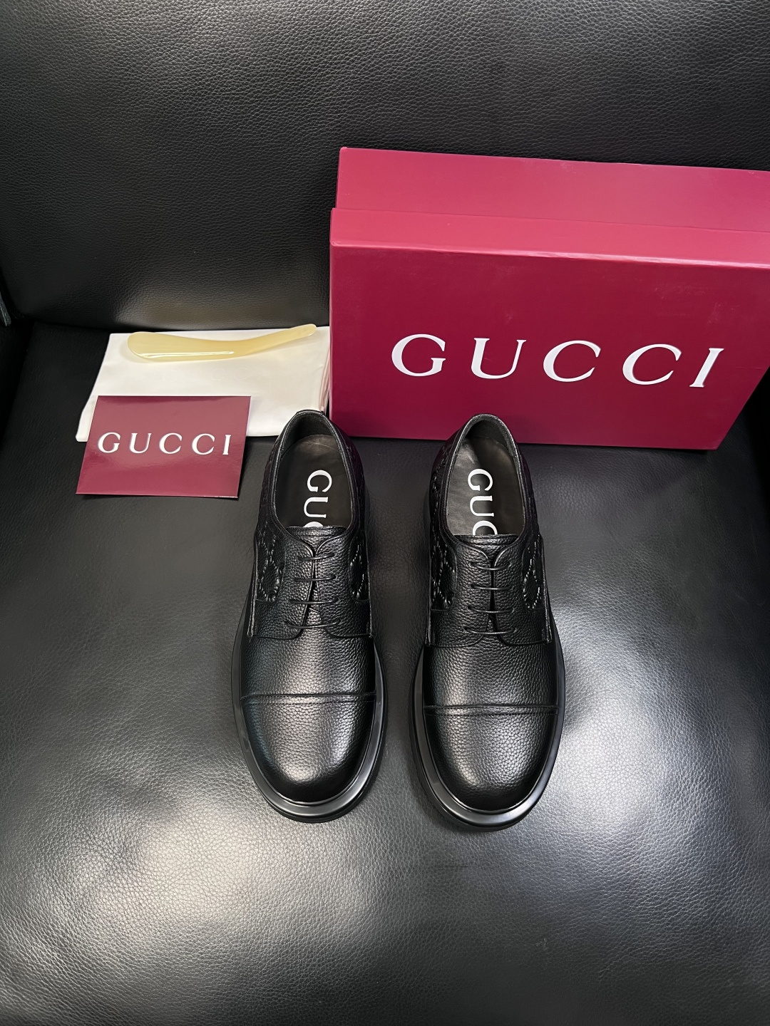 Gucci 高品质  顶级工艺品  古奇  皮鞋专柜新款原厂配置，意大利进口牛皮面料，进口牛皮内里垫，透
