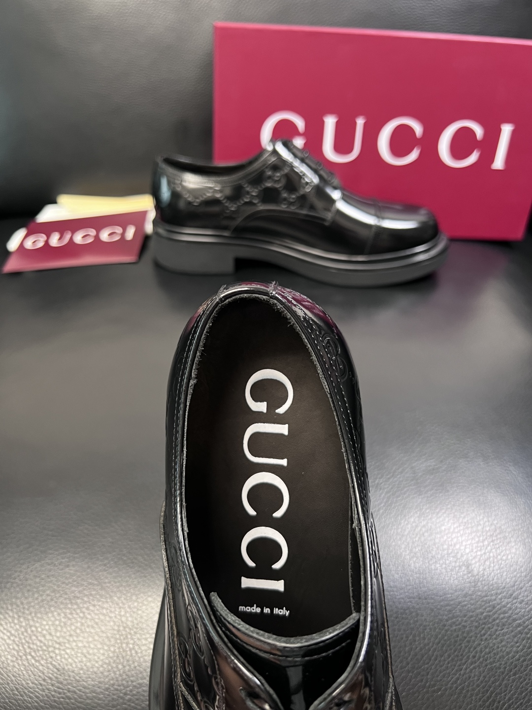 Gucci 高品质  顶级工艺品  古奇  皮鞋专柜新款原厂配置，意大利进口牛皮面料，进口牛皮内里垫，透