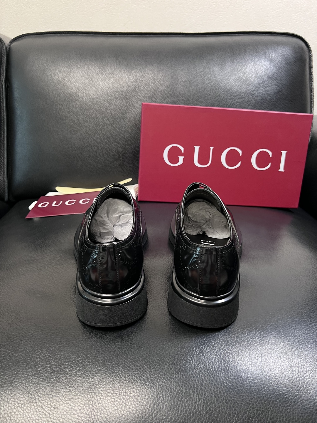 Gucci 高品质  顶级工艺品  古奇  皮鞋专柜新款原厂配置，意大利进口牛皮面料，进口牛皮内里垫，透
