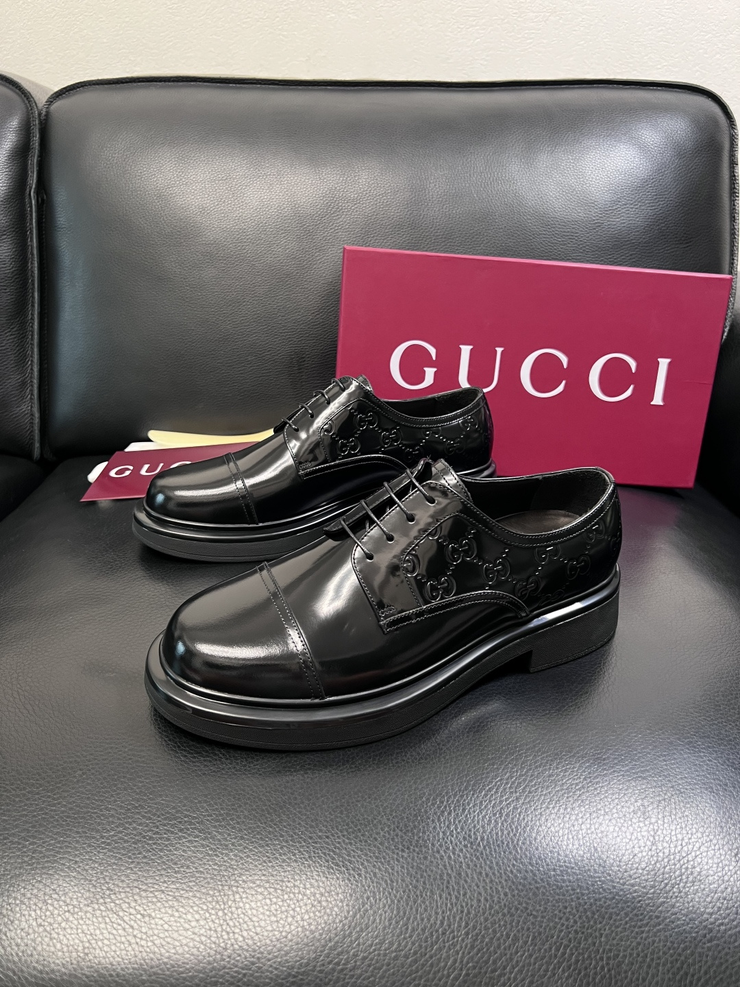 Gucci 高品质  顶级工艺品  古奇  皮鞋专柜新款原厂配置，意大利进口牛皮面料，进口牛皮内里垫，透