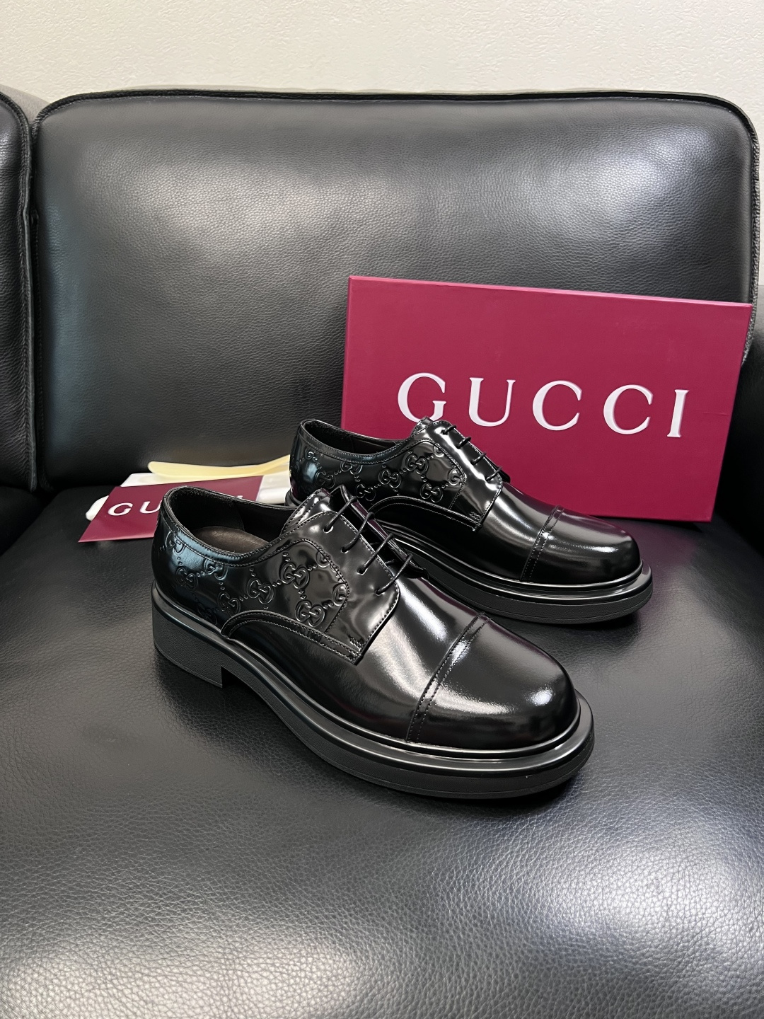 Gucci 高品质  顶级工艺品  古奇  皮鞋专柜新款原厂配置，意大利进口牛皮面料，进口牛皮内里垫，透