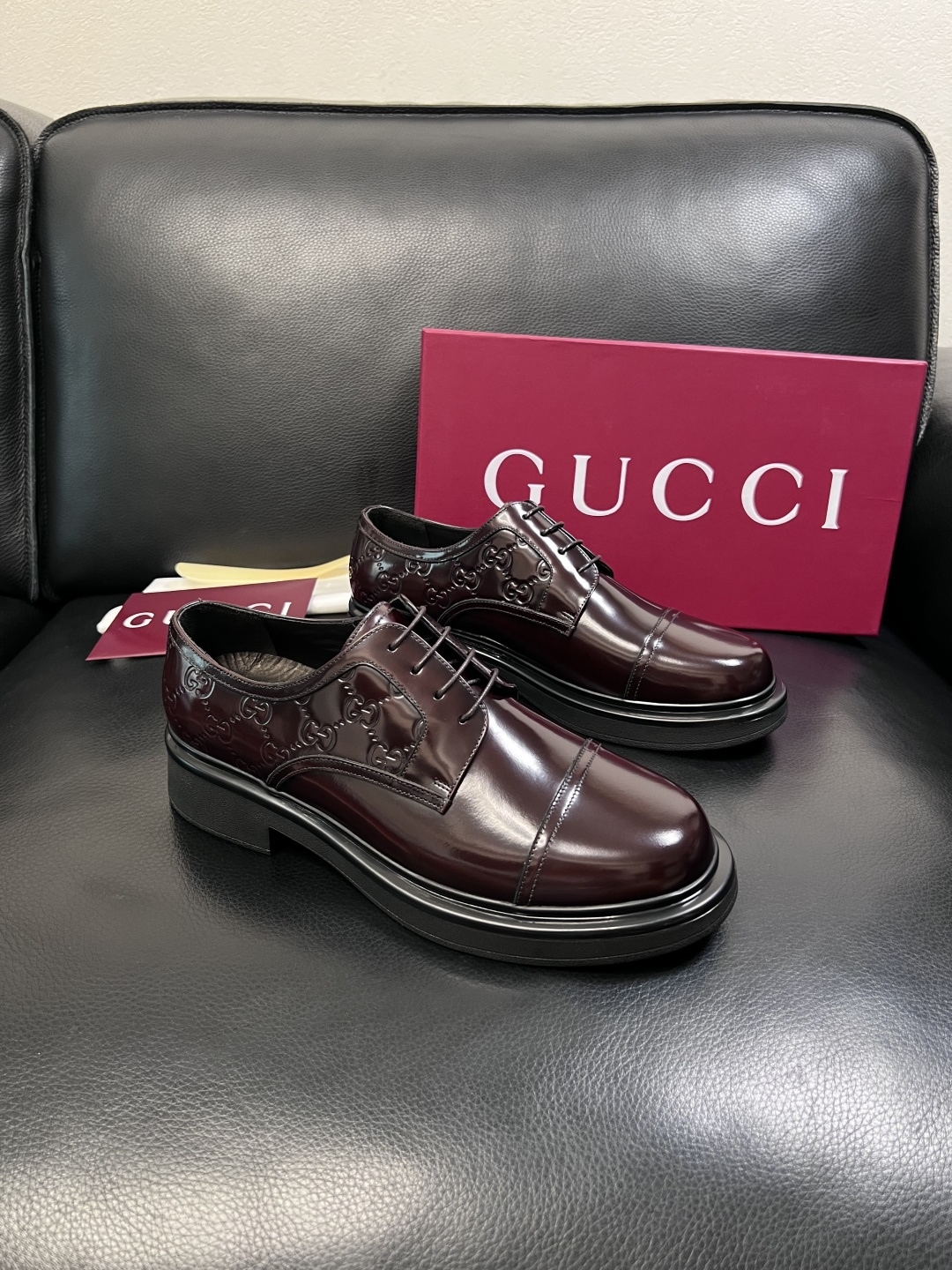 Gucci 高品质  顶级工艺品  古奇  皮鞋专柜新款原厂配置，意大利进口牛皮面料，进口牛皮内里垫，透