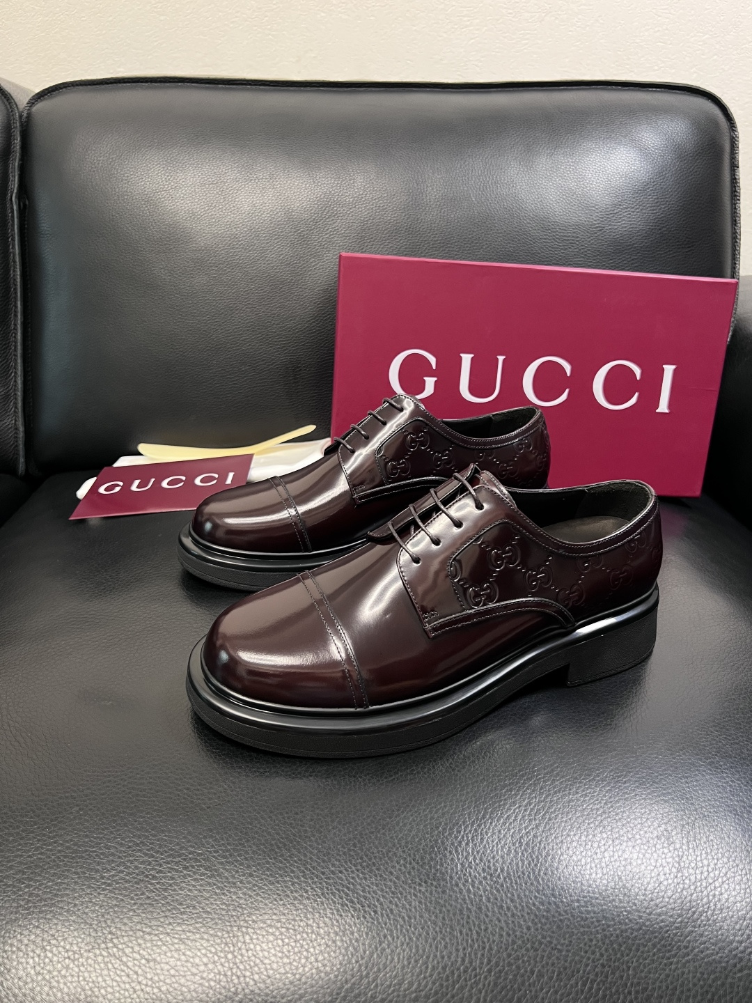 Gucci 高品质  顶级工艺品  古奇  皮鞋专柜新款原厂配置，意大利进口牛皮面料，进口牛皮内里垫，透