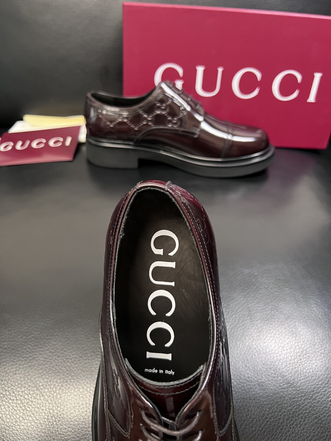 Gucci 高品质  顶级工艺品  古奇  皮鞋专柜新款原厂配置，意大利进口牛皮面料，进口牛皮内里垫，透