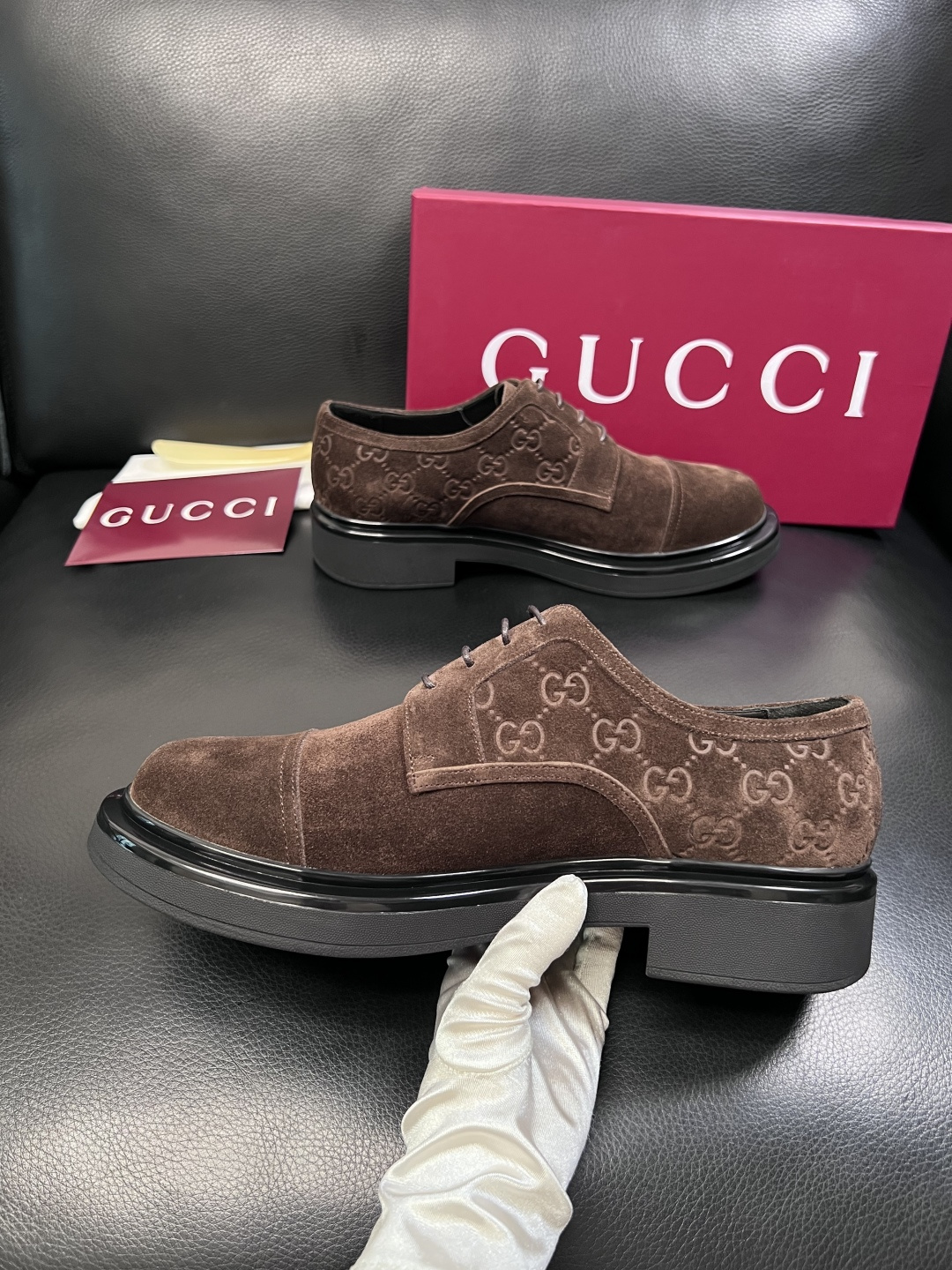 Gucci 高品质  顶级工艺品  古奇  皮鞋专柜新款原厂配置，意大利进口牛皮面料，进口牛皮内里垫，透
