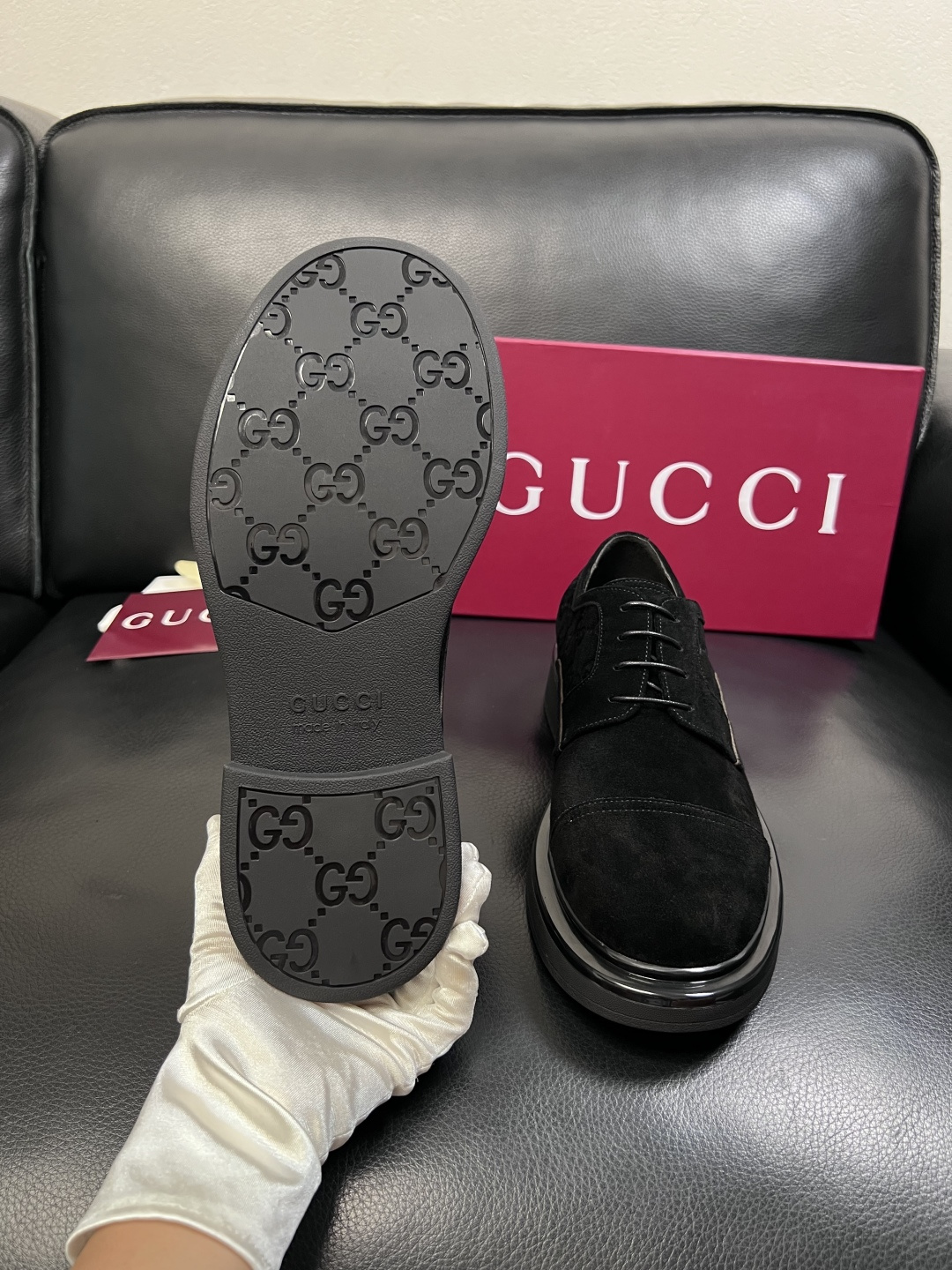 Gucci 高品质  顶级工艺品  古奇  皮鞋专柜新款原厂配置，意大利进口牛皮面料，进口牛皮内里垫，透