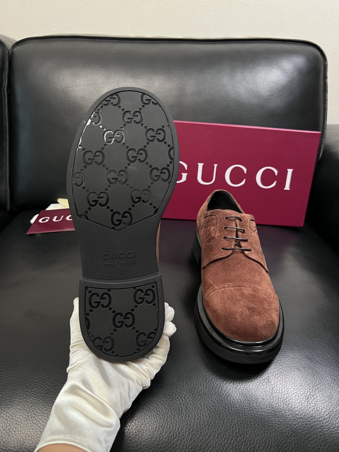 Gucci 高品质  顶级工艺品  古奇  皮鞋专柜新款原厂配置，意大利进口牛皮面料，进口牛皮内里垫，透