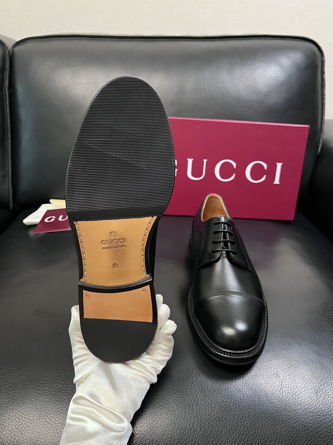 Gucci 高品质  顶级工艺品  古奇  皮鞋专柜新款原厂配置，意大利进口牛皮面料，进口牛皮内里垫，透
