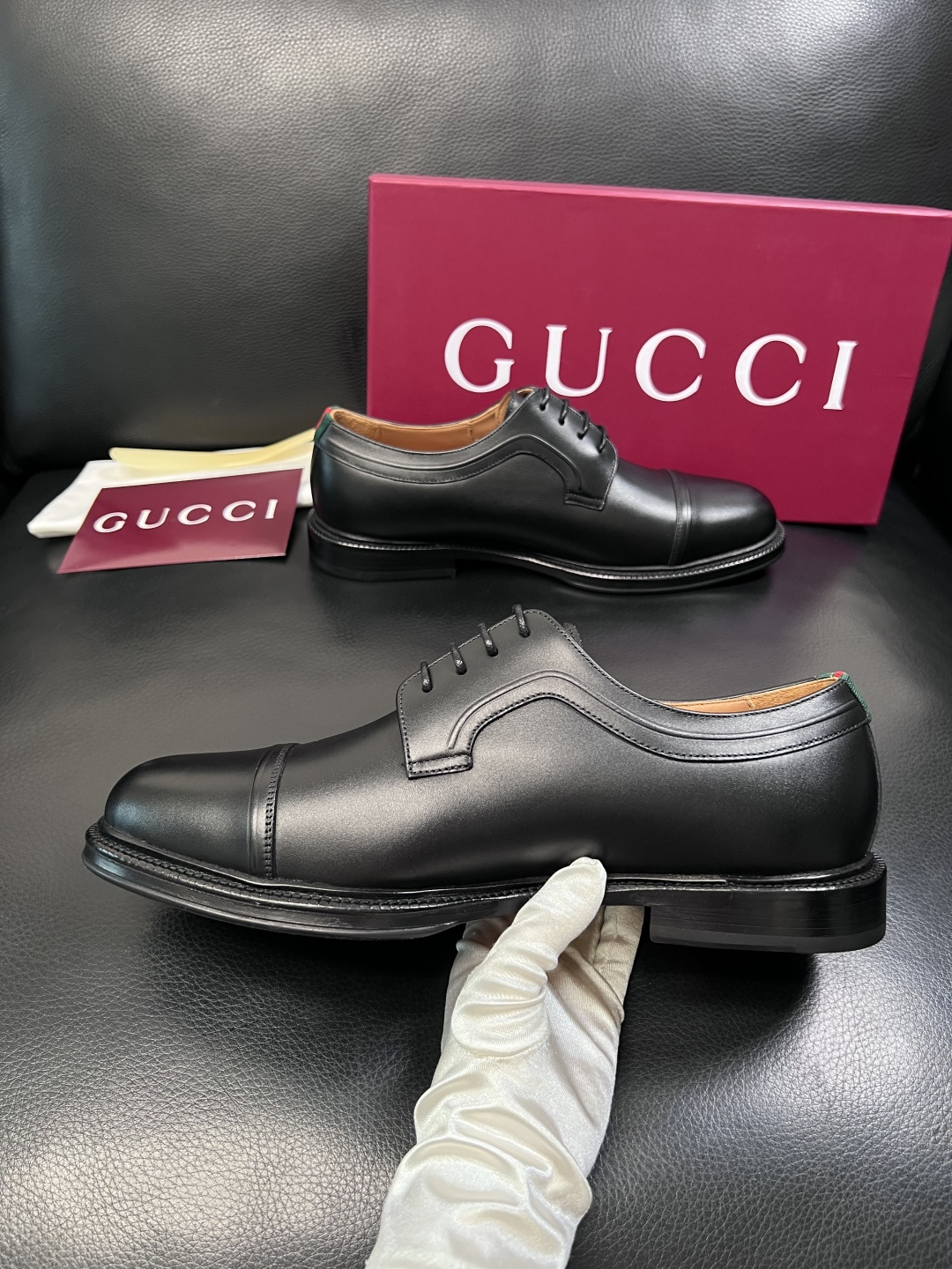 Gucci 高品质  顶级工艺品  古奇  皮鞋专柜新款原厂配置，意大利进口牛皮面料，进口牛皮内里垫，透