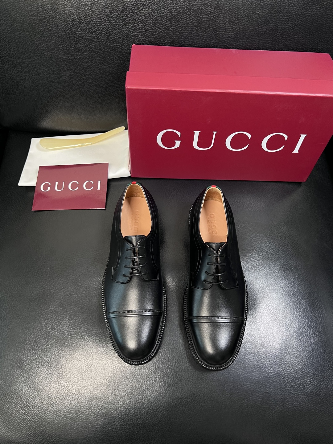 Gucci 高品质  顶级工艺品  古奇  皮鞋专柜新款原厂配置，意大利进口牛皮面料，进口牛皮内里垫，透