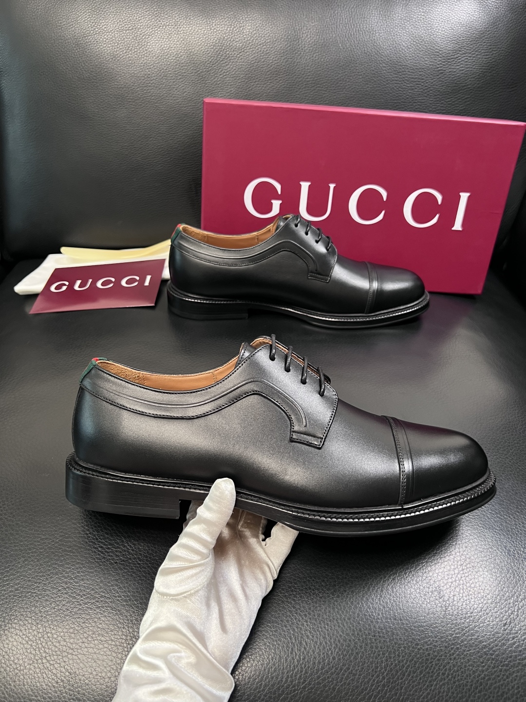 Gucci 高品质  顶级工艺品  古奇  皮鞋专柜新款原厂配置，意大利进口牛皮面料，进口牛皮内里垫，透