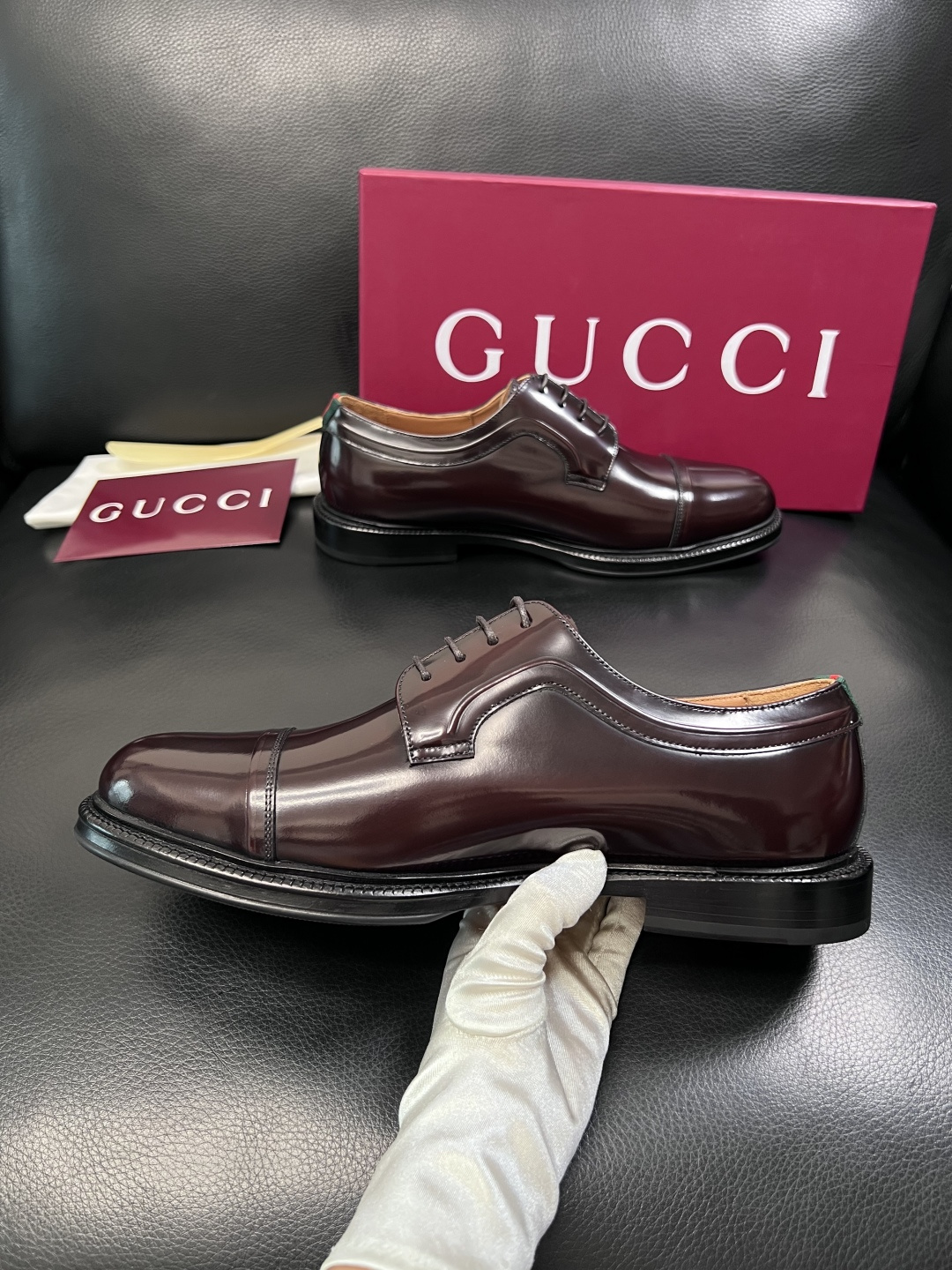 Gucci 高品质  顶级工艺品  古奇  皮鞋专柜新款原厂配置，意大利进口牛皮面料，进口牛皮内里垫，透