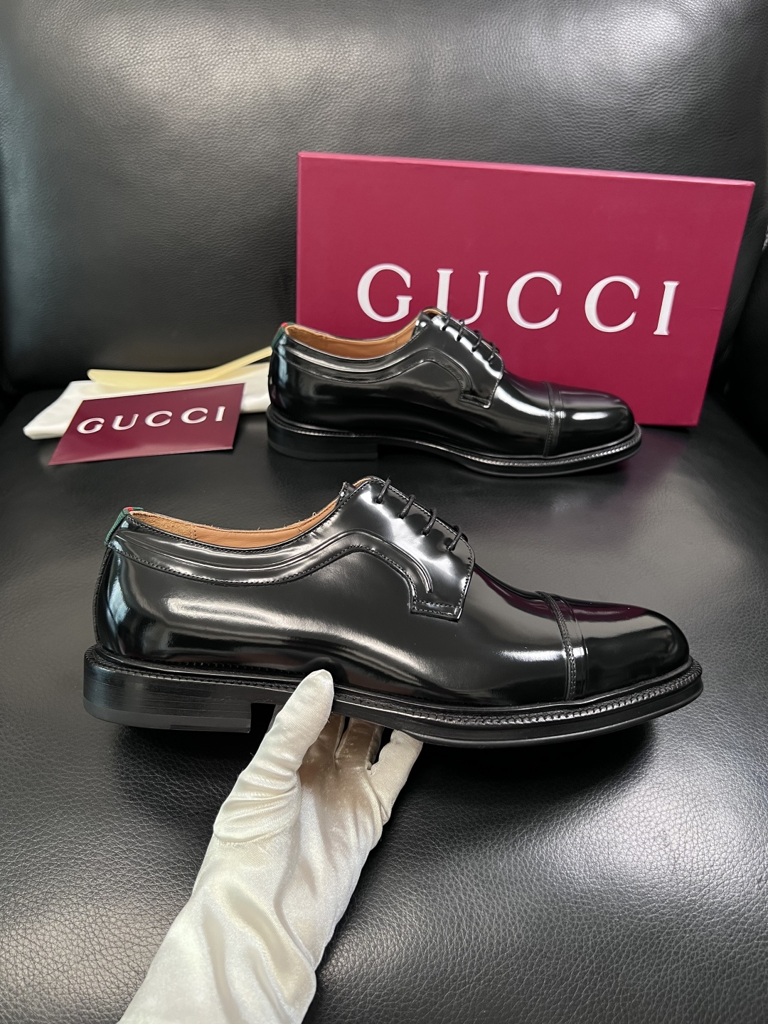Gucci 高品质  顶级工艺品  古奇  皮鞋专柜新款原厂配置，意大利进口牛皮面料，进口牛皮内里垫，透