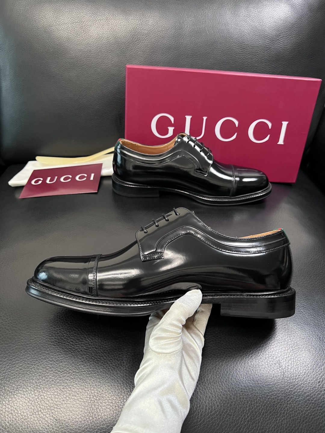 Gucci 高品质  顶级工艺品  古奇  皮鞋专柜新款原厂配置，意大利进口牛皮面料，进口牛皮内里垫，透