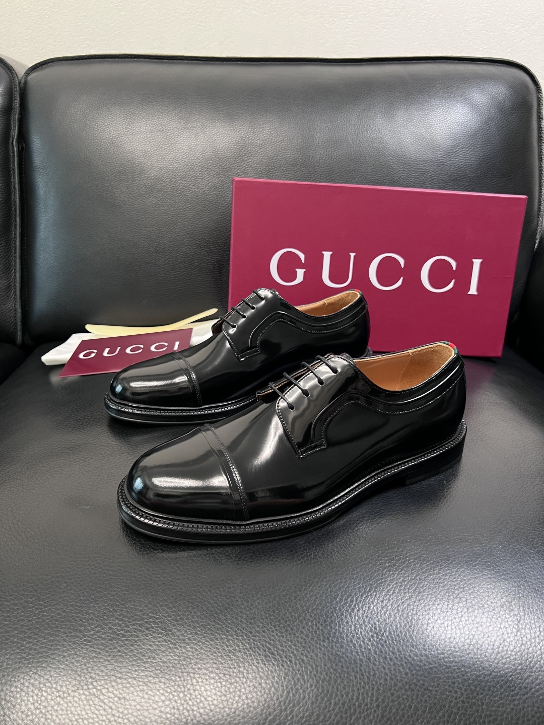 Gucci 高品质  顶级工艺品  古奇  皮鞋专柜新款原厂配置，意大利进口牛皮面料，进口牛皮内里垫，透