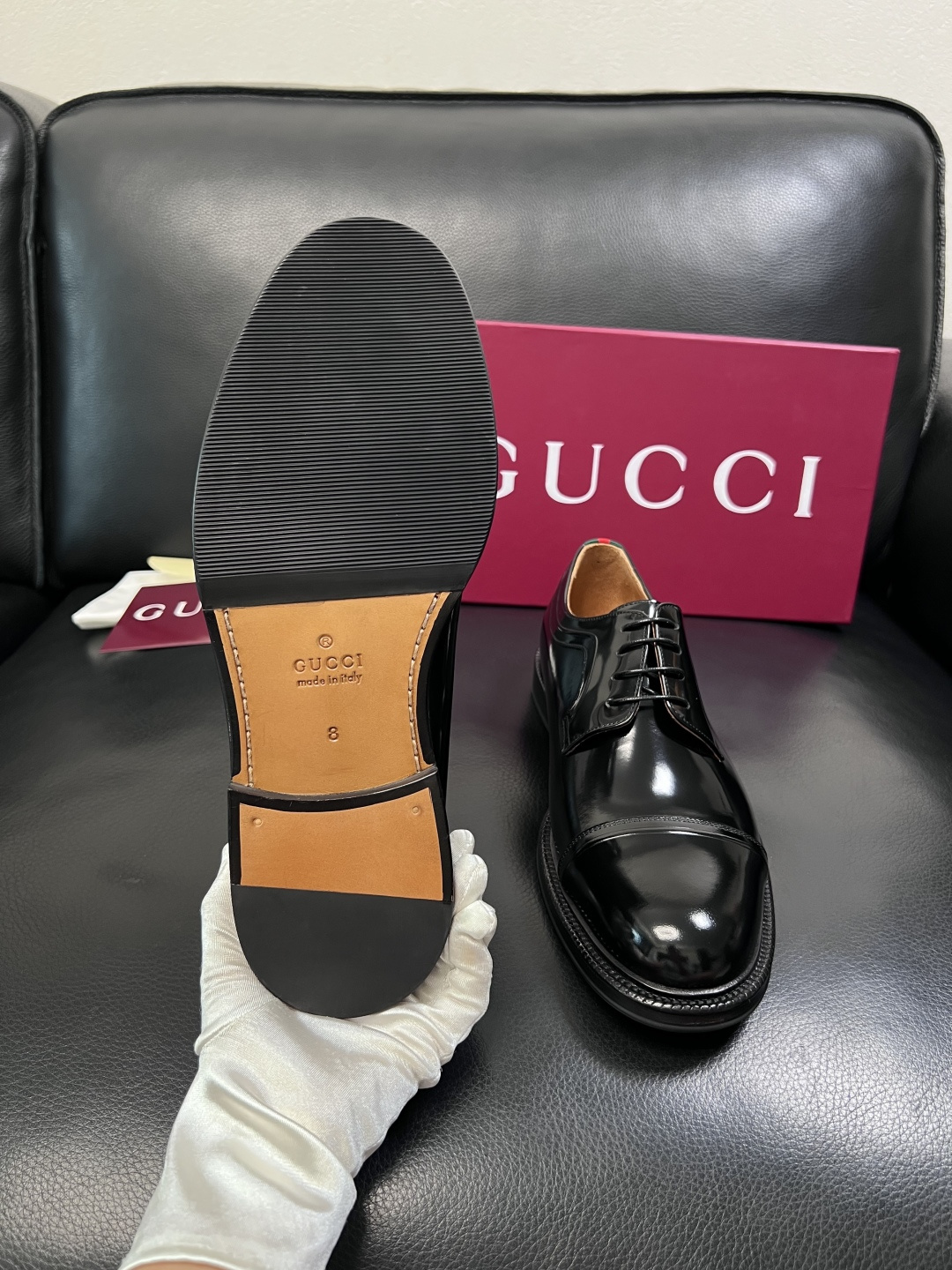 Gucci 高品质  顶级工艺品  古奇  皮鞋专柜新款原厂配置，意大利进口牛皮面料，进口牛皮内里垫，透