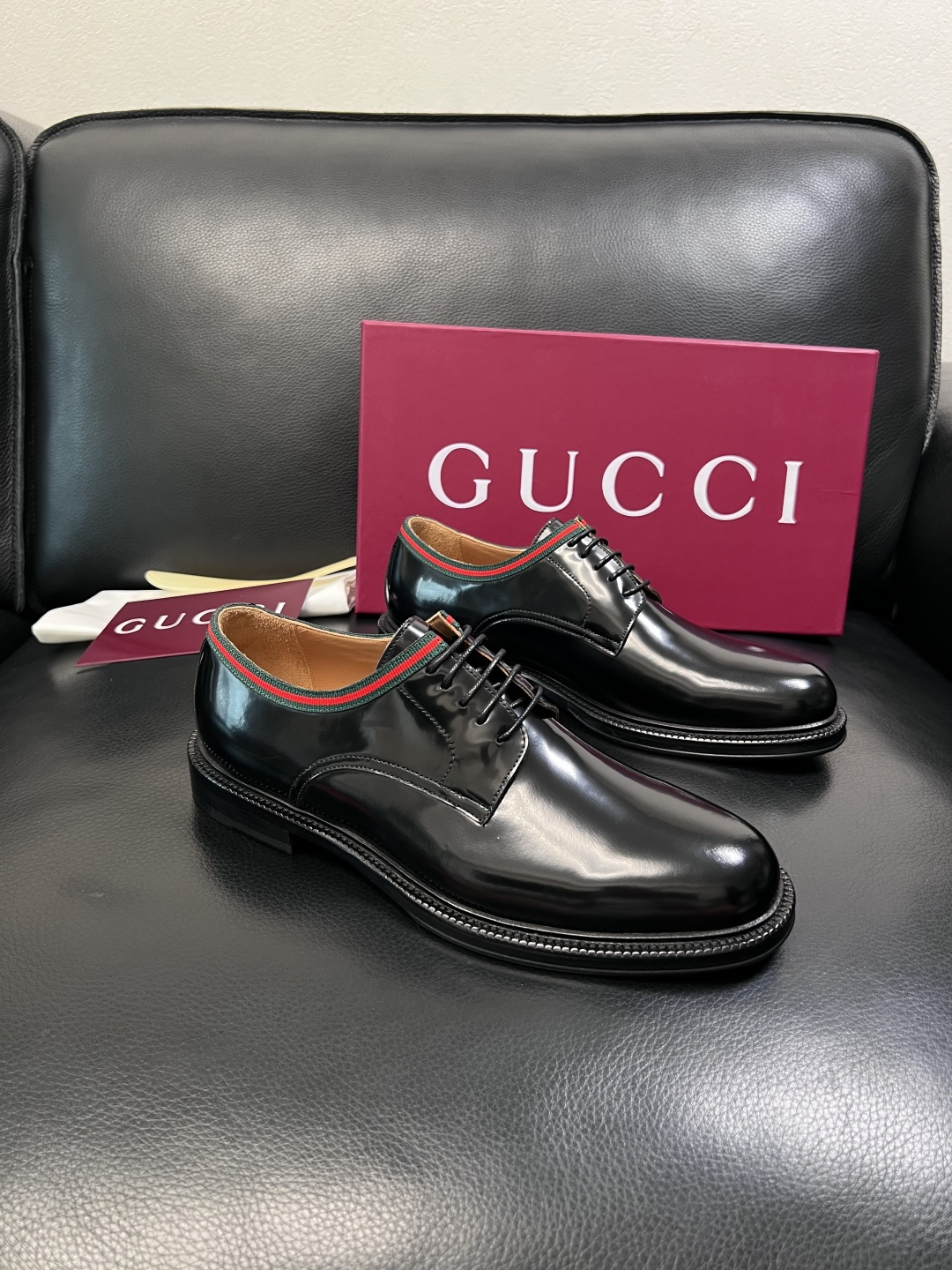 Gucci 高品质  顶级工艺品  古奇  皮鞋专柜新款原厂配置，意大利进口牛皮面料，进口牛皮内里垫，透