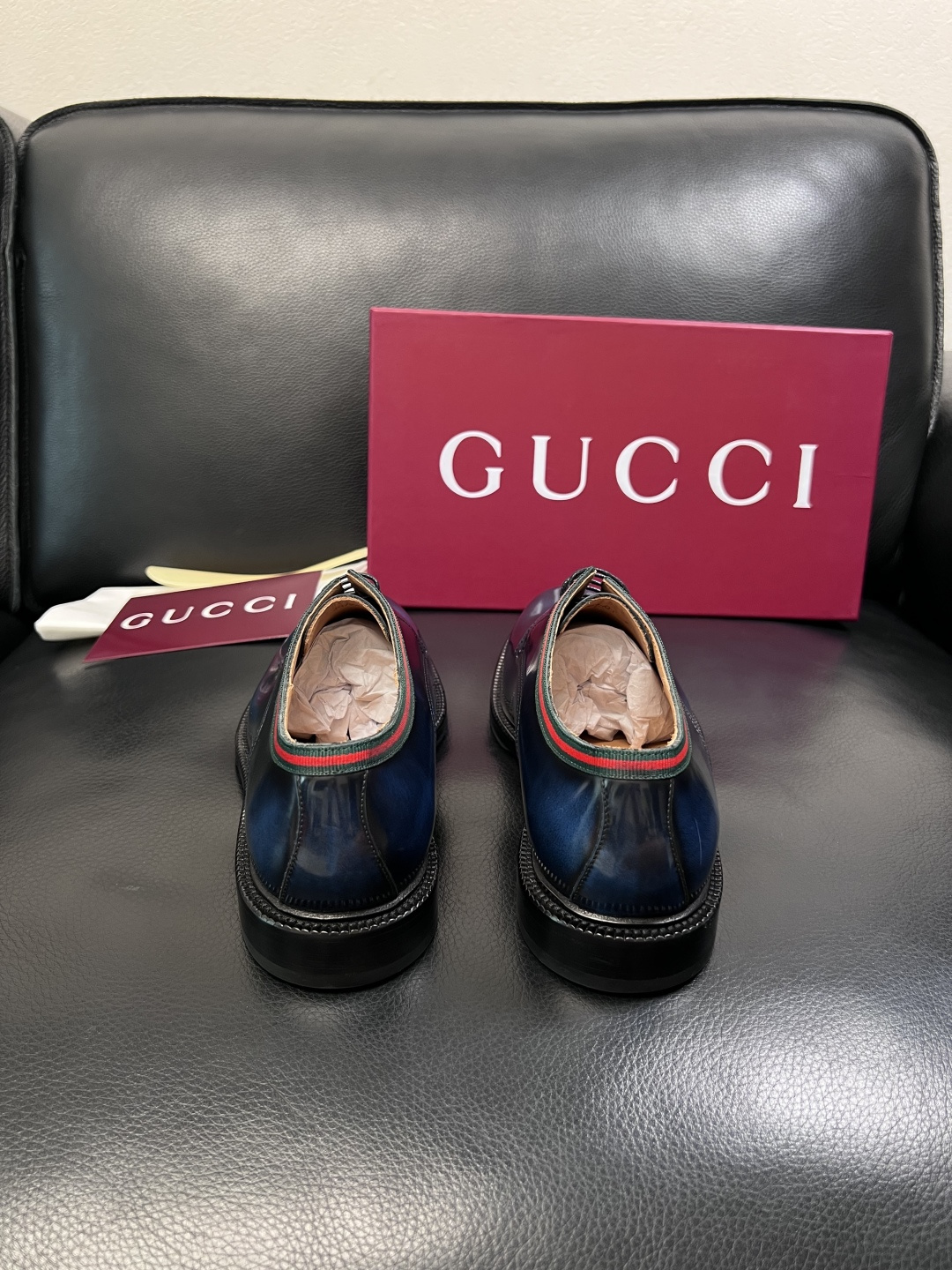 Gucci 高品质  顶级工艺品  古奇  皮鞋专柜新款原厂配置，意大利进口牛皮面料，进口牛皮内里垫，透
