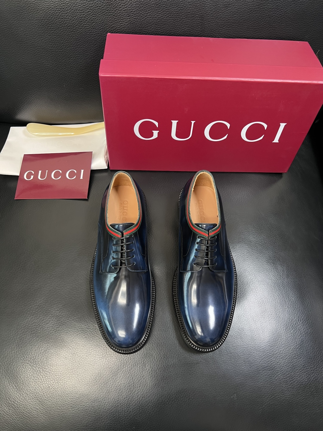 Gucci 高品质  顶级工艺品  古奇  皮鞋专柜新款原厂配置，意大利进口牛皮面料，进口牛皮内里垫，透