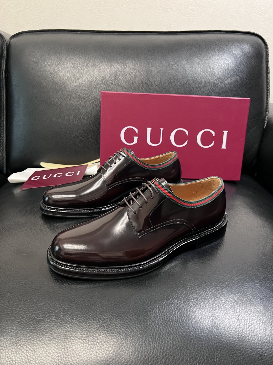 Gucci 高品质  顶级工艺品  古奇  皮鞋专柜新款原厂配置，意大利进口牛皮面料，进口牛皮内里垫，透